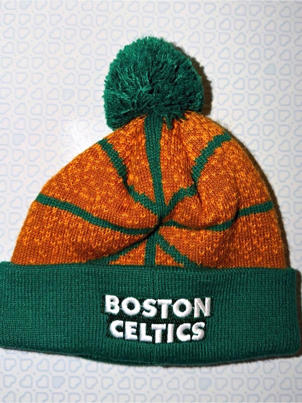 Boston Celtics Pom Beanie